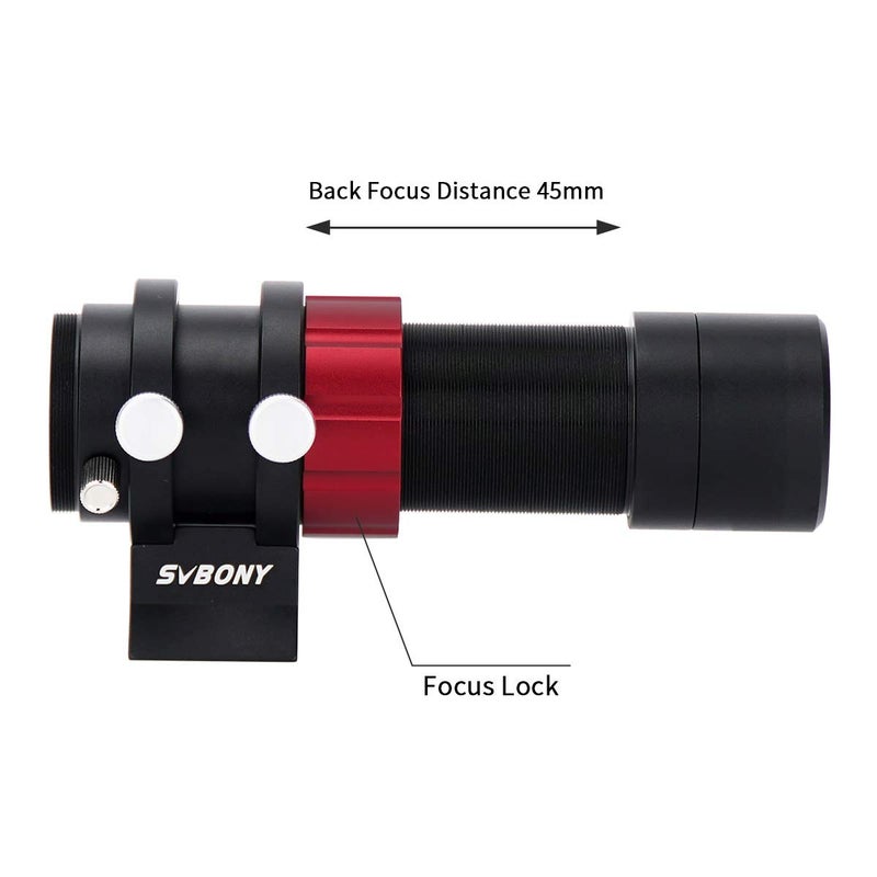 SVBONY SV165 Mini Guide Scope 30mm F4 Finder and Guide Scope for SV305C Pro, Compatible with Astronomy Telescope and ZWO QHY Orion Auto Guiding Cameras for Deep Sky Astrophotography - Image 3